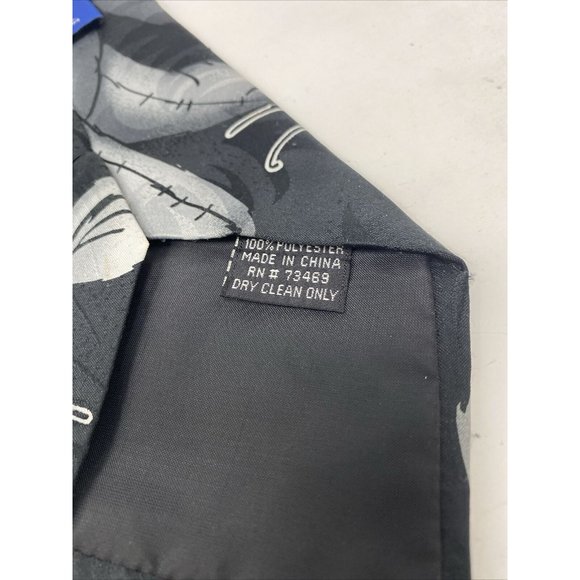 Disney Winnie The Pooh Themed Mens Tie Tigger Eeyore Black & Gray Necktie - Picture 5 of 6